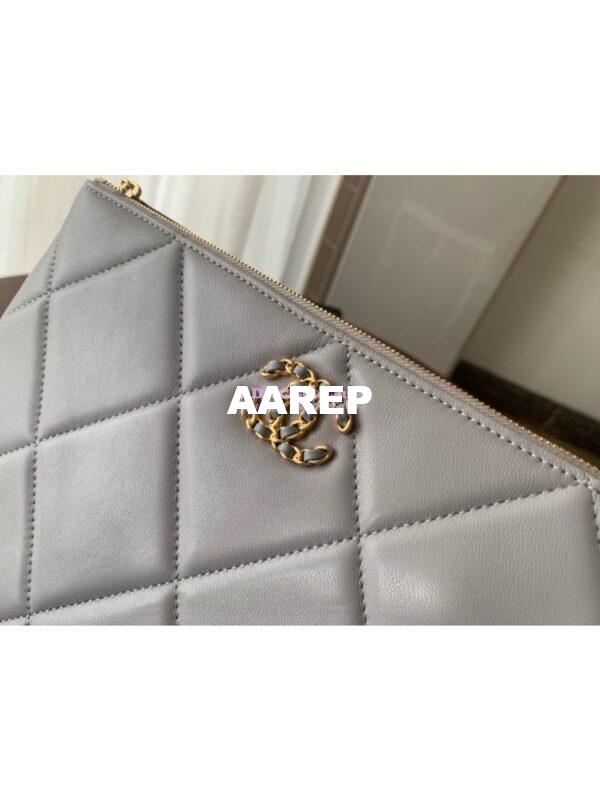 Replica Chanel 19 Pouch AP0951 Grey 3