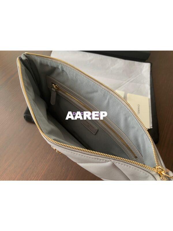 Replica Chanel 19 Pouch AP0951 Grey 5