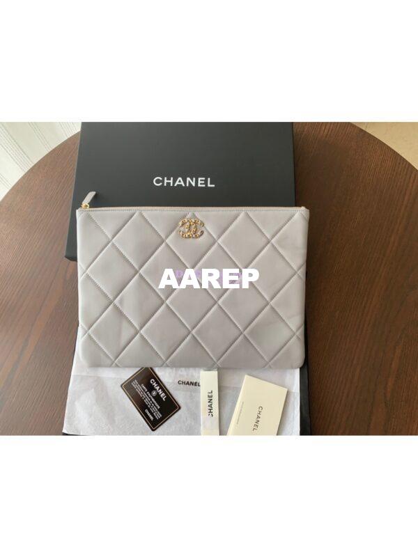 Replica Chanel 19 Pouch AP0951 Grey 7