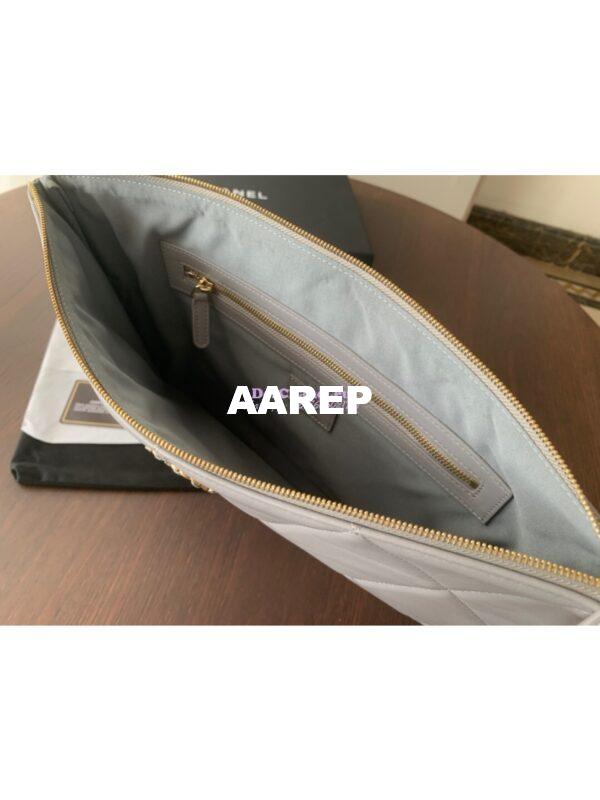 Replica Chanel 19 Pouch AP0951 Grey 9