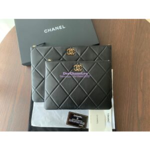 Replica Chanel 19 Pouch AP0951 Black