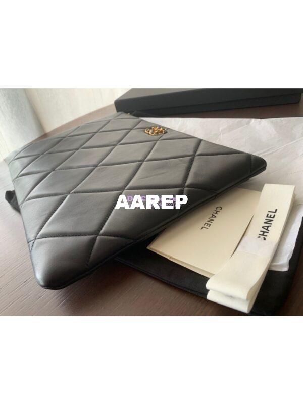 Replica Chanel 19 Pouch AP0951 Black 5
