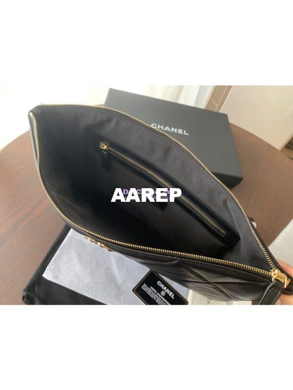 Replica Chanel 19 Pouch AP0951 Black 7