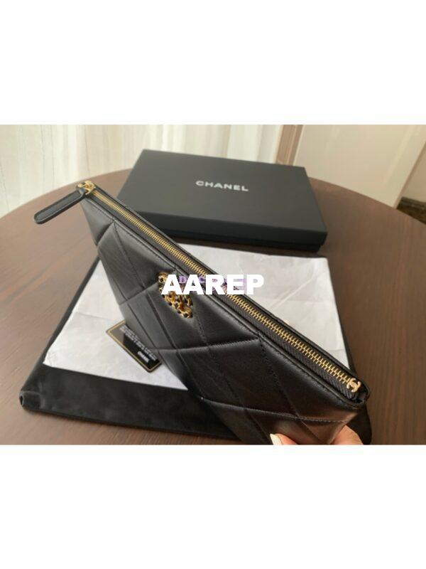 Replica Chanel 19 Pouch AP0951 Black 11