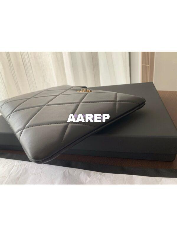 Replica Chanel 19 Pouch AP0951 Black 12