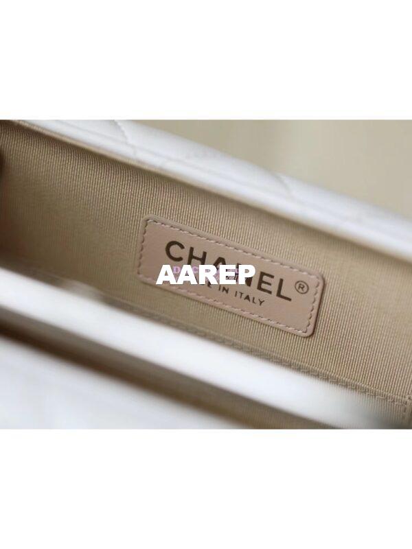 Replica Chanel Lambskin Clutch AS1732 White 9