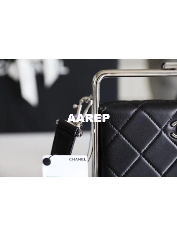 Replica Chanel Lambskin Clutch AS1732 Black 4