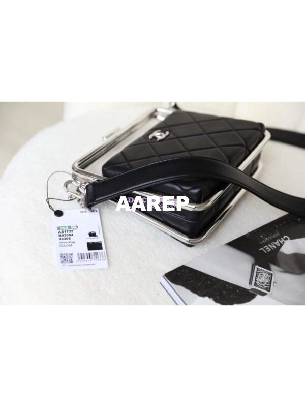 Replica Chanel Lambskin Clutch AS1732 Black 10