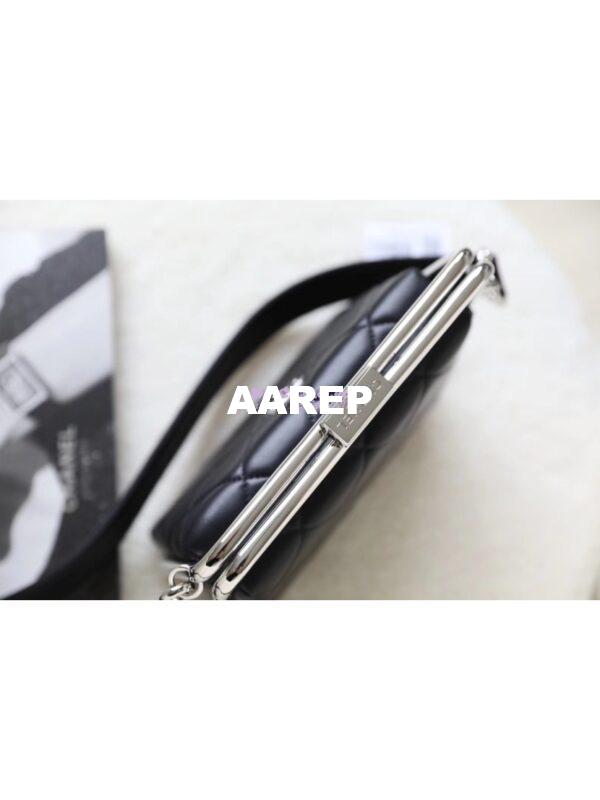 Replica Chanel Lambskin Clutch AS1732 Black 11