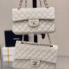 Replica Chanel Small Classic Double Flap Bag 23cm Lambskin Luxe Grey 2