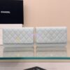 Replica Chanel New Magnetic Caviar Wallet On Chain WOC Light Purple Bag 33814