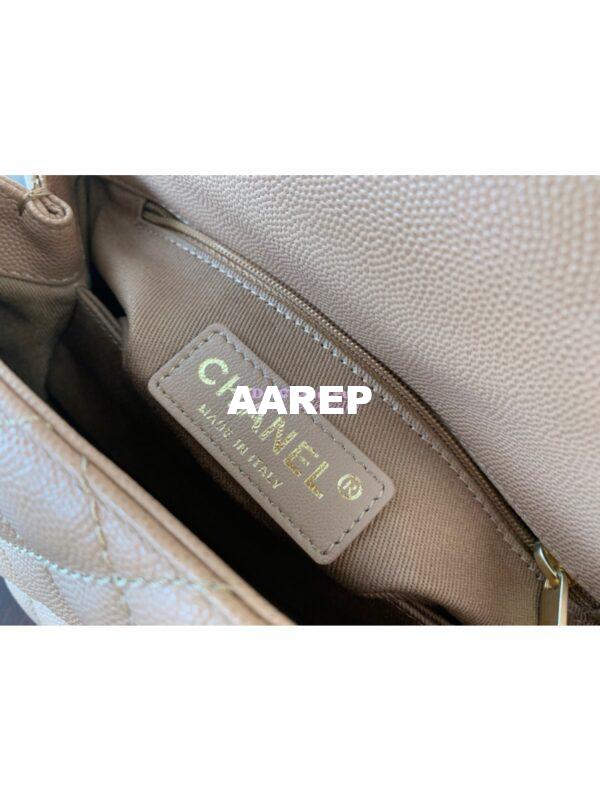 Replica Chanel Coco Grained Calfskin Flap Bag 92991 Camel 8