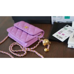 Replica Chanel Waist Bag With CC Details On Strap AP1465 Purple 2