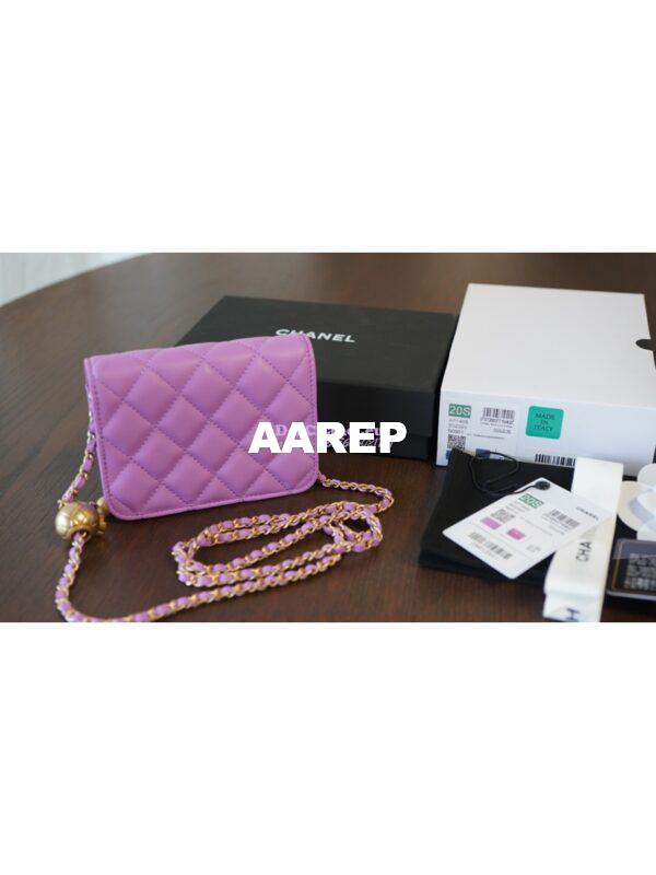 Replica Chanel Waist Bag With CC Details On Strap AP1465 Purple 11