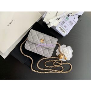 Replica Chanel Waist Bag With CC Details On Strap AP1465 Grey