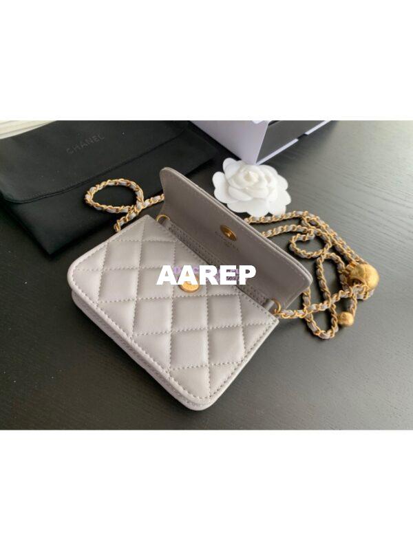 Replica Chanel Waist Bag With CC Details On Strap AP1465 Grey 8