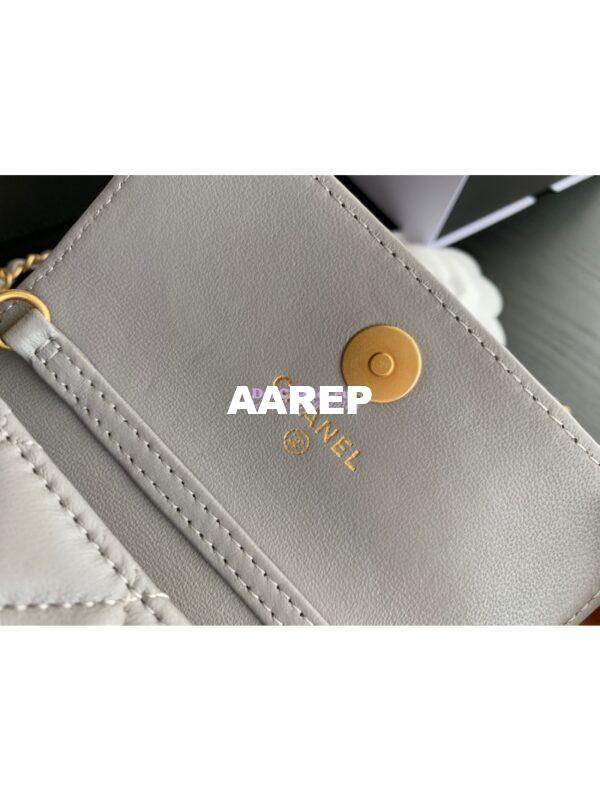 Replica Chanel Waist Bag With CC Details On Strap AP1465 Grey 9