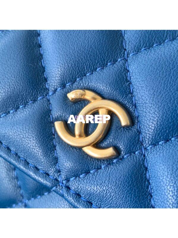 Replica Chanel Waist Bag With CC Details On Strap AP1461 Blue 3