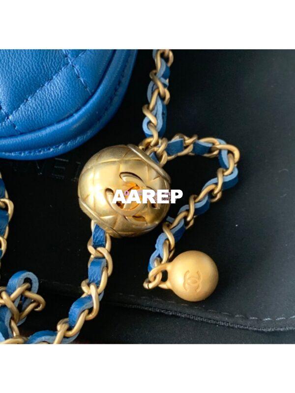 Replica Chanel Waist Bag With CC Details On Strap AP1461 Blue 4