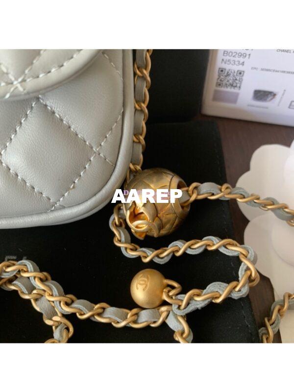 Replica Chanel Waist Bag With CC Details On Strap AP1461 Grey 5