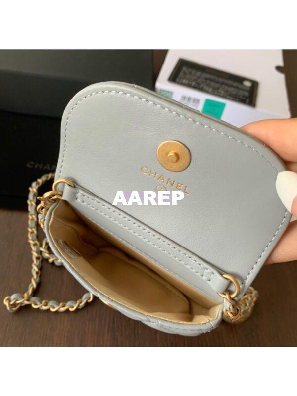 Replica Chanel Waist Bag With CC Details On Strap AP1461 Grey 8