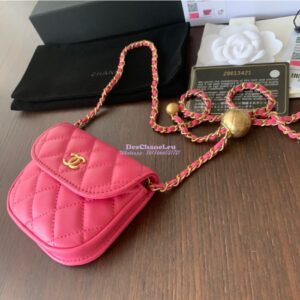 Replica Chanel Waist Bag With CC Details On Strap AP1461 Pink 2