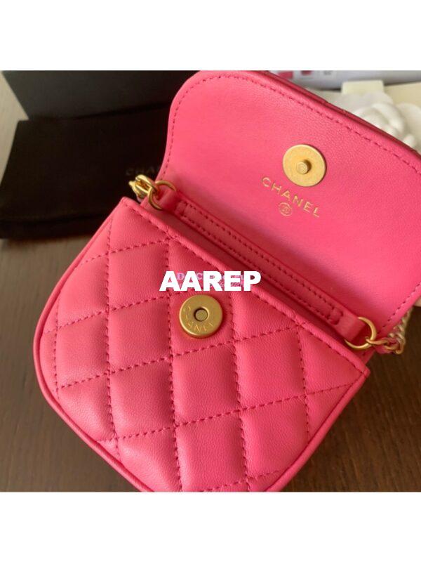 Replica Chanel Waist Bag With CC Details On Strap AP1461 Pink 5