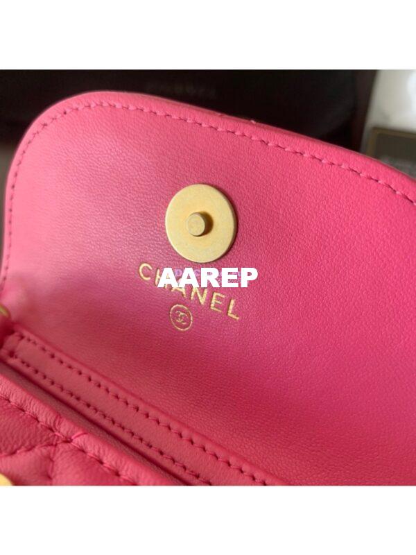 Replica Chanel Waist Bag With CC Details On Strap AP1461 Pink 6
