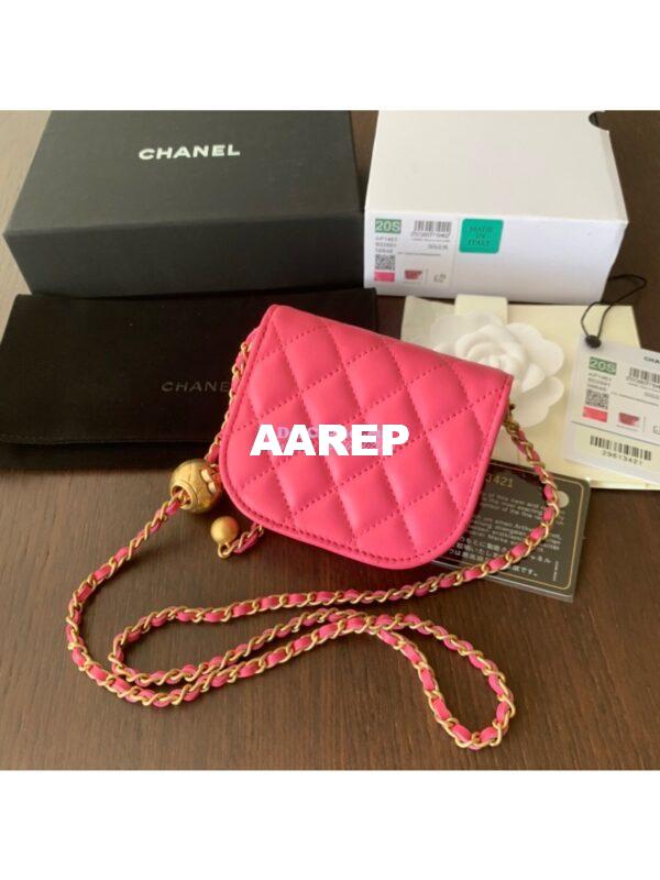 Replica Chanel Waist Bag With CC Details On Strap AP1461 Pink 9