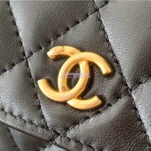 Replica Chanel Waist Bag With CC Details On Strap AP1461 Black 2