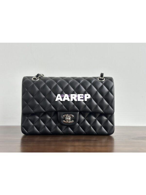Replica Chanel CF 1112 Classic Flap Lambskin in Black Bag 3