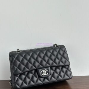 Replica Chanel CF 1112 Classic Flap Lambskin in Black Bag 2