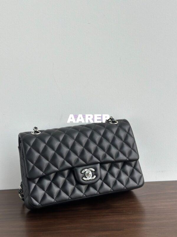 Replica Chanel CF 1112 Classic Flap Lambskin in Black Bag 4