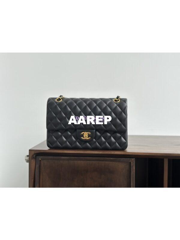 Replica Chanel CF 1112 Classic Flap Lambskin in Black Bag 12