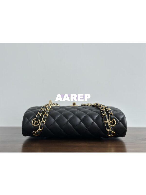 Replica Chanel CF 1112 Classic Flap Lambskin in Black Bag 15