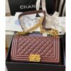 Replica Chanel Le boy Tiny Grainy Caviar Bag A67086 White 2