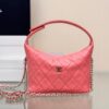 Replica Chanel Small Classic Double Flap Bag 23cm Caviar Metallic Silver 2