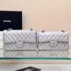 Replica Chanel Mini 22 Handbag Shiny Calfskin & Silver Metal AS3980 Matcha 2