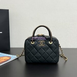 Replica Chanel 25C Small Bowling Bag in Lambskin AS5300