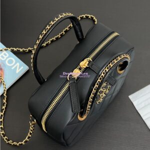 Replica Chanel 25C Small Bowling Bag in Lambskin AS5300 2