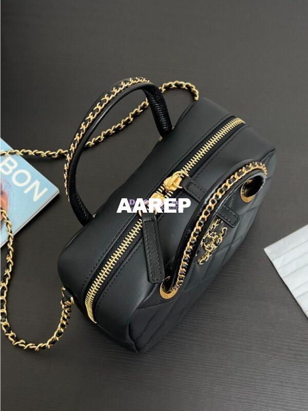 Replica Chanel 25C Small Bowling Bag in Lambskin AS5300 4