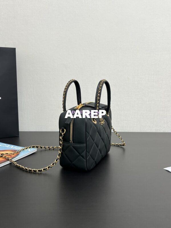 Replica Chanel 25C Small Bowling Bag in Lambskin AS5300 6