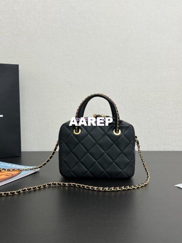 Replica Chanel 25C Small Bowling Bag in Lambskin AS5300 11