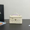 Replica Chanel 25C Pochette Avec Chain in Shiny Grained Calfskin AP4386 White (Limited Edition) 2