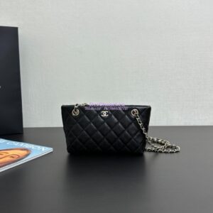 Replica Chanel 25C Classic Clutch With Chain AP4422 Black