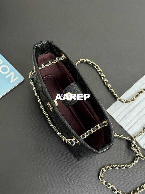 Replica Chanel 25C Classic Clutch With Chain AP4422 Black 5