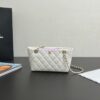 Replica Chanel 24/25SS Shiny Lambskin Backpack AS5310 MEtallic Silver 2
