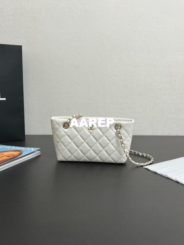 Replica Chanel 25C Classic Clutch With Chain AP4422 White 3