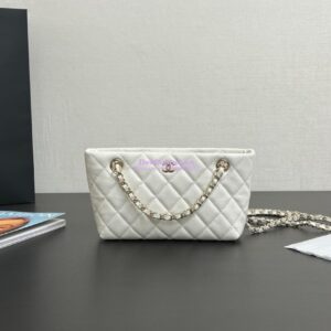 Replica Chanel 25C Classic Clutch With Chain AP4422 White 2