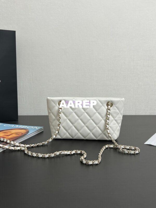 Replica Chanel 25C Classic Clutch With Chain AP4422 White 6